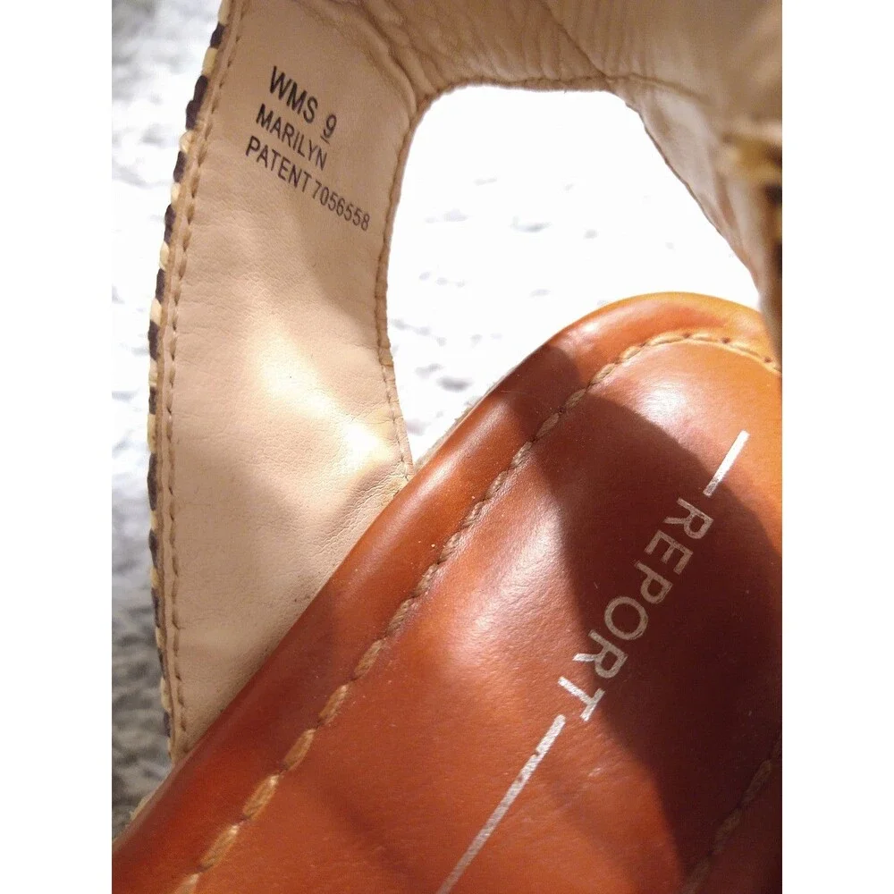 Report criss cross espadrille Size 9 Cream & Black Boho - Picture 8 of 8